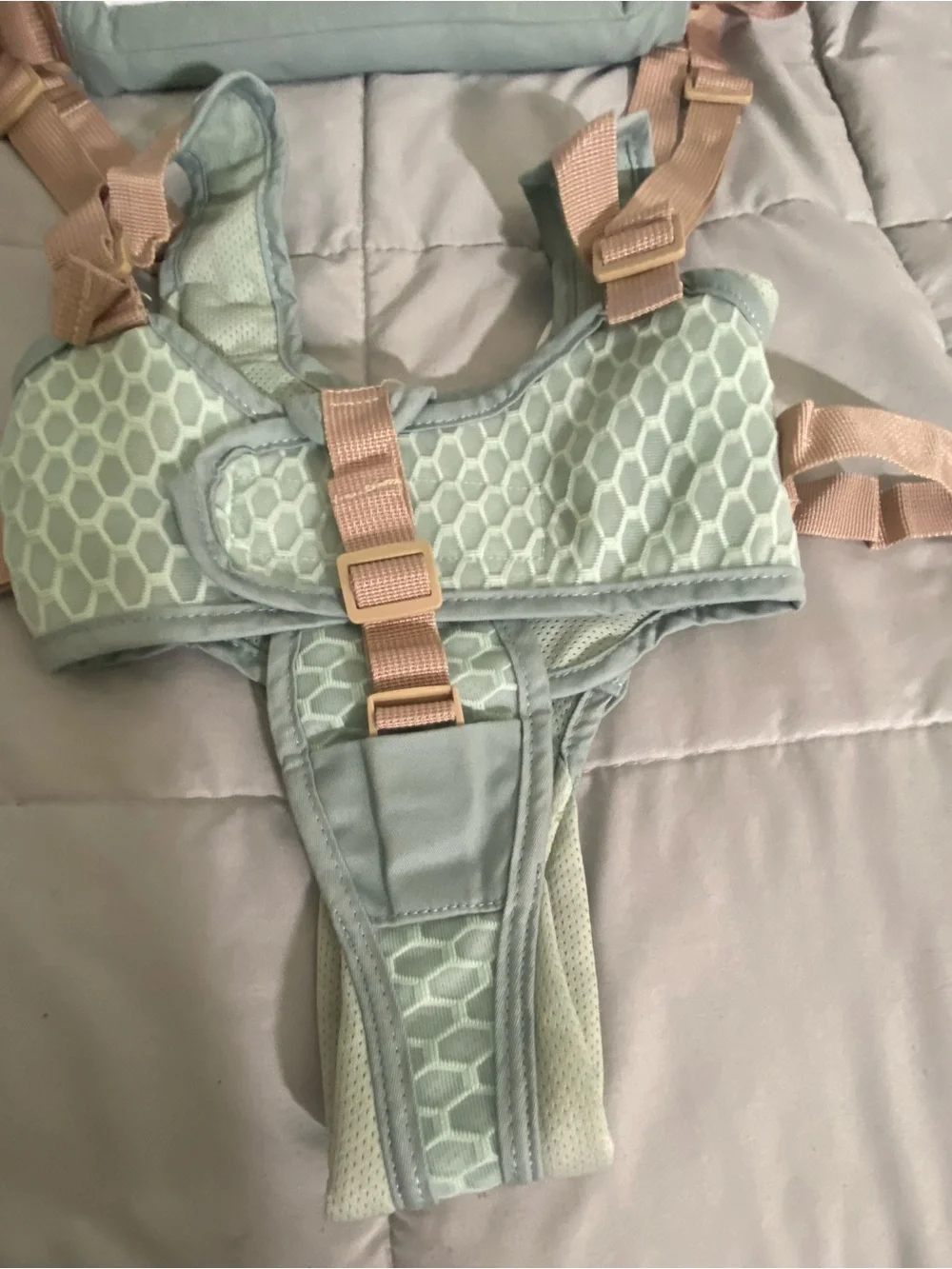 NWT Happy Walk 4-in-1 Baby Walking Harness Assistant Mint Green Tan